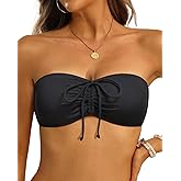 Tempt Me Women Bandeau Bikini Top Strapless Swim Tops Tube Halter Swimsuit Top Only