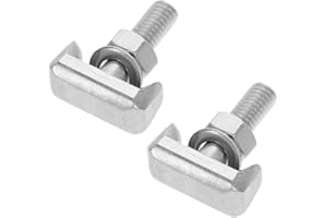 Fokmuaex 2pcs Stainless Steel T-Shaped Battery Terminal Bolts, Universal SUV Car Battery Replacement Terminal Connector Screw