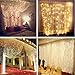 Decute Curtain Lights, 9.8 X 9.8ft 306 LED UL Listed Christmas Decoration Fairy Light for Wedding, Bedroom, Bed Canopy, Garden, Patio, Outdoor Indoor, Warm