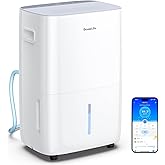 GoveeLife Dehumidifier for Home 4,500ft&sup2;, 50 to 137 Pints, 2.0Gal Bucket | Smart Auto Humidity Control, Drain Hose, Compressor Dehumidifiers for Basement with Auto Shut Off, Bathroom, Garage, WiFi