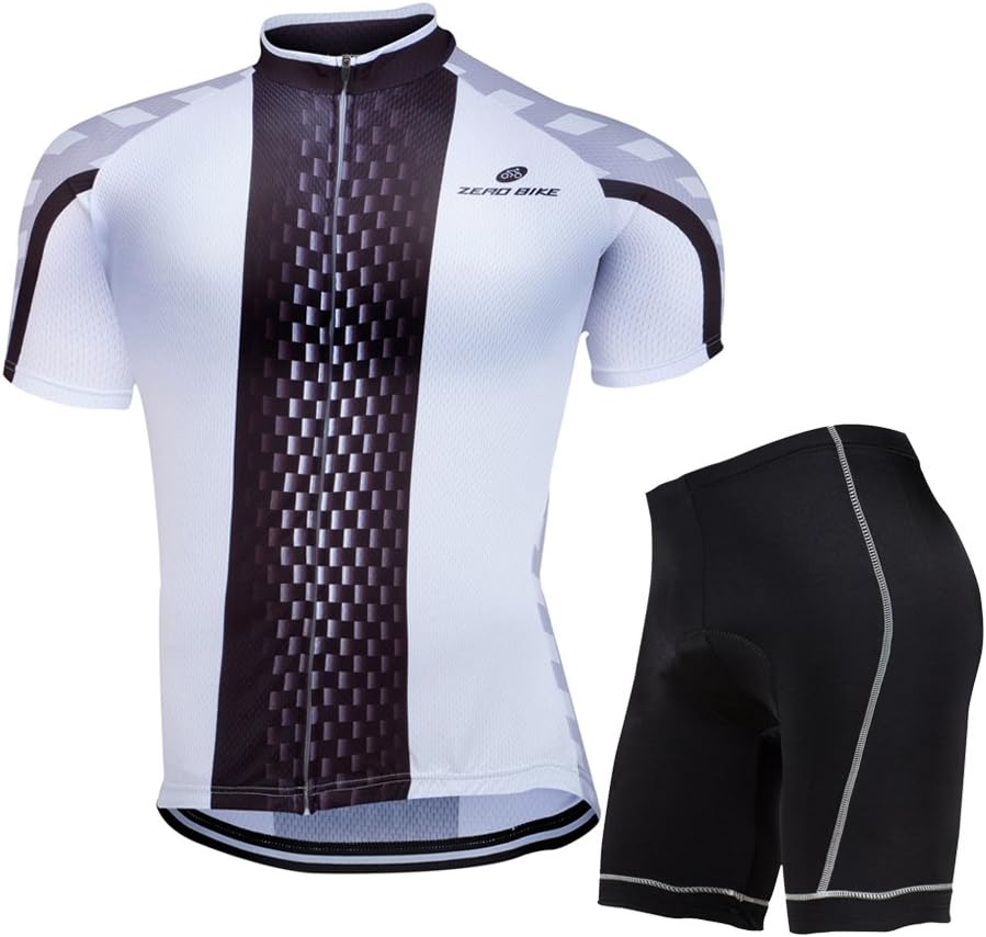 ZEROBIKE® Herren Fahrrad Kurze Hülse Trikot Set Kurzarm Trikot Fahrradbekleidung Fahrradtrikot Männer Trikot 3D Kissen gepolsterte Shorts Strumpfhosen Hosen Sportswear: Amazon.de: Sport & Freizeit - 