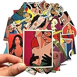 Dotow Pinup Sticker Hot Girl Sexy Women Vintage Decal Luggage Skateboard Sticker Car Bike Bumper Guitar Decals Phone Case