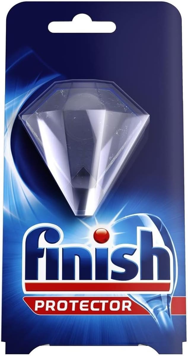 Finish Dishwasher Dish, Glass & Anti-Limescale Protector- Optimal Colour and Shine - Up to 50 Washes each, Pack of 1
