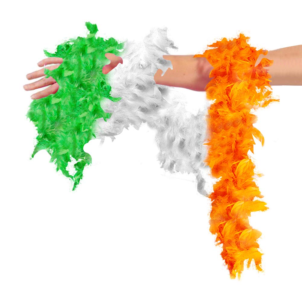 St. Patrick\'s Decorative Tops, 3PCS Irish 3 Color Feather Strip