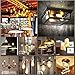 KINGSO Vintage Edison LED Bulb Bright Starry Style Romantic Fireworks Squirrel Cage Light Bulbs, 3W, 2700K, 85~265V, Warm Color, E26/E27 Medium Screw Base, ST64 Antique Shape (6 Pack)