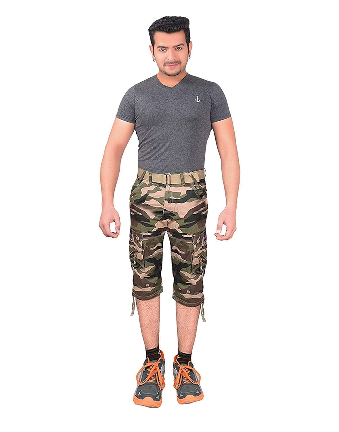 half and half cargo pants