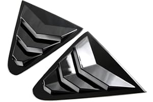 Car Styling Glossy Black Rear Side Quarter Window Vent Scoop Louver Panel Cover Trim for Subaru Crosstrek 2024 2025