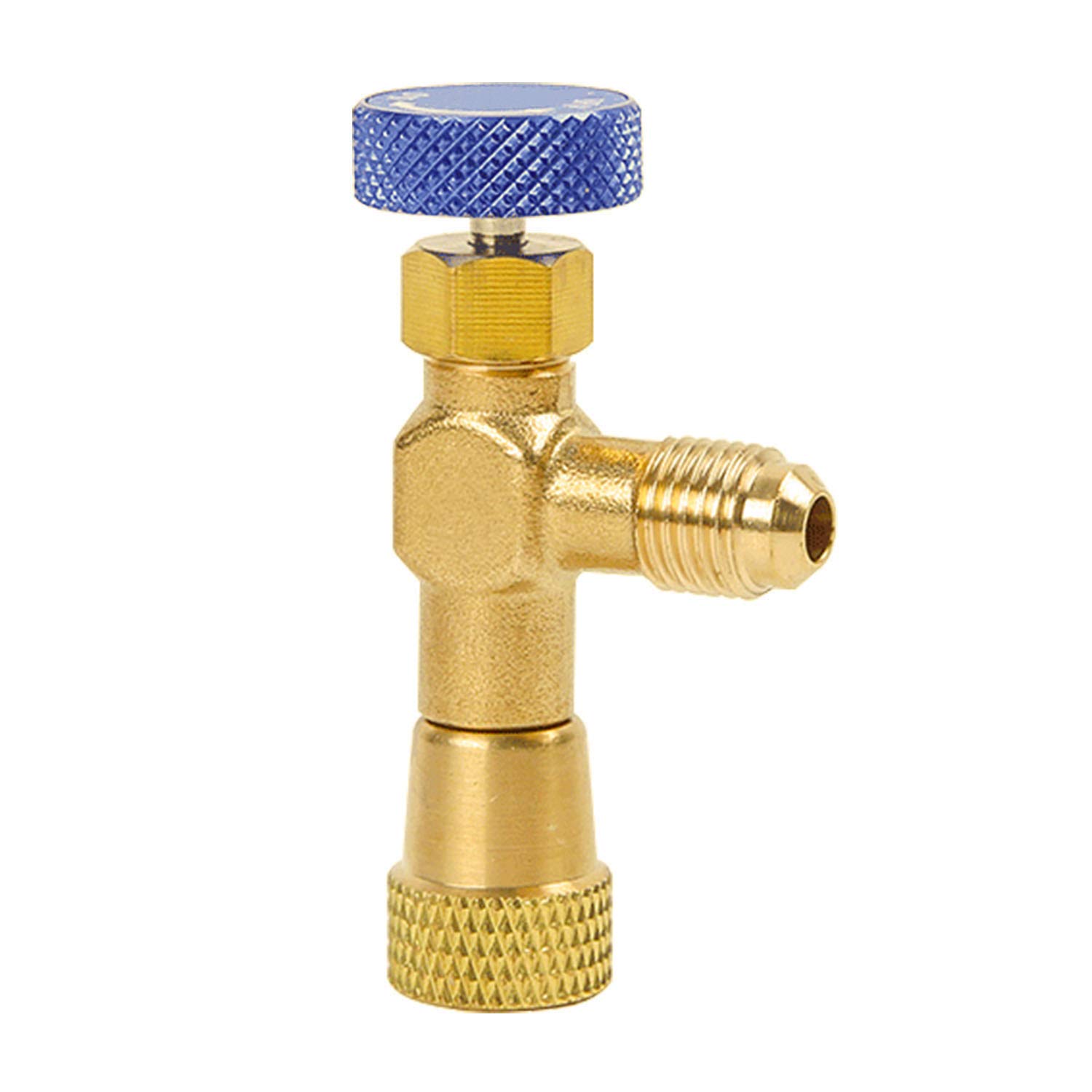 1/4 Brass R22 Refrigerant Can Bottle Tap Valve Opener Fluoride Tools, 1/4 SAE Thread