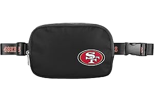 FOCO NFL Large Black Team Wordmark Crossbody Belt Bag Tote Bag Purse
