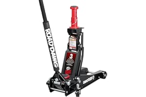 ROAD DAWG ATZ830027HD Torin Hydraulic Low and High Profile Professional Grade Foldable Garage Service/Floor Jack with Quick Lift Pump, 3 Ton (6,600 lb) Capacity, Black