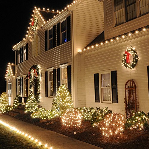 80 LED String Lights,WONFAST 10M LED Battery Power Operated Fairy Twinkle Decorative Light with 2 Modes for Party Wedding Chirstmas Tree Patio Home Garden (Warm White) - Thumbnail 5