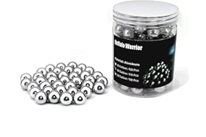 Buffalo Warrior 110 Rounds of 50 Caliber Solid Aluminum Self-Defense Paintballs, 2.8g Per Round, Can Be Reused. 50 Caliber Aluminum Ball Paintball Suitable for T4E,HDR50,TR50 and HDP50