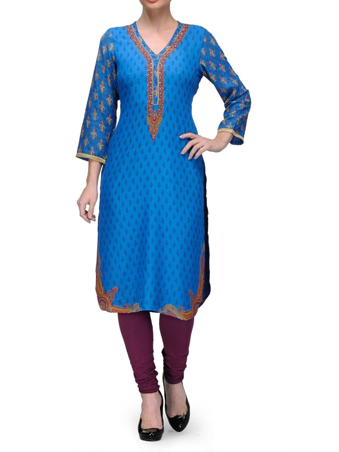 Buy BIBA Women's Straight Kurta at Amazon.in