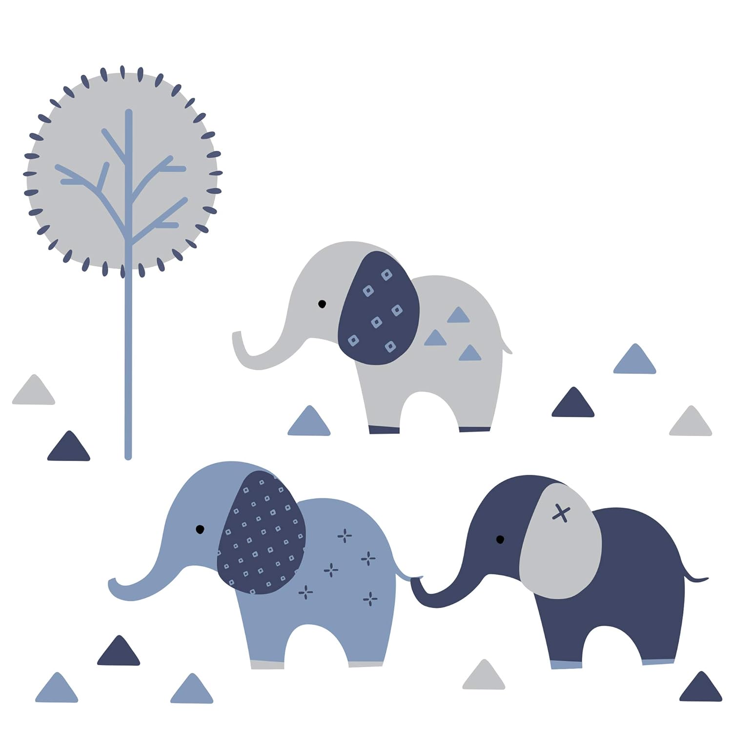 lambs and ivy indigo elephant