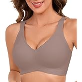 Xcutting Womens Wireless Bras for Women No Underwire Push Up Bra Seamless Full Coverage Everyday Bras Regular and Plus Size