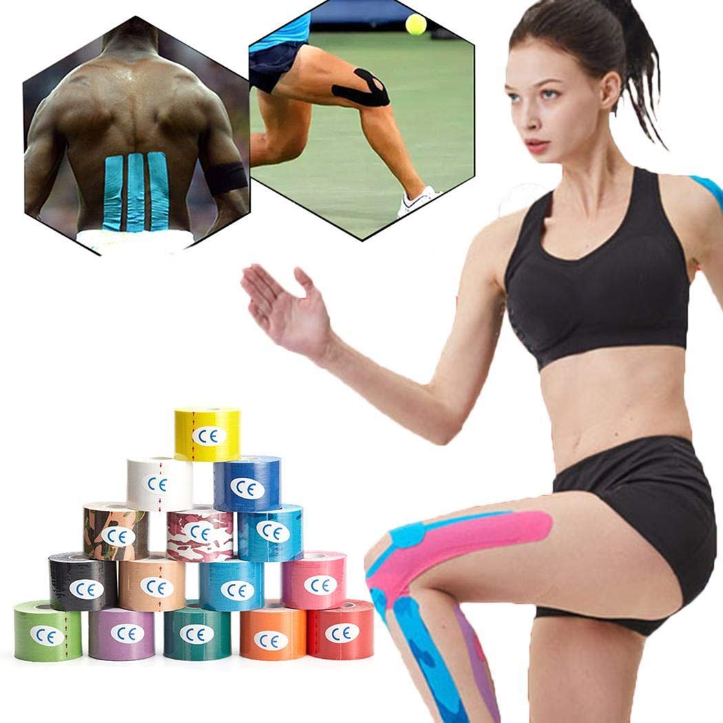Piokikio 5cm Muscle-Adhesive Elastic Sports Tape Self-Adhesive Bandage Hand & Wrist Braces
