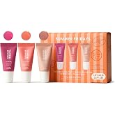 Summer Fridays Sweet Summer Minis Lip Balm Trio (0.35 Oz, 3 Ct) | Limited-Edition Tinted Lip Gloss Gift Set, Hydrating, Non-Sticky Sheer Color, Nourishing Skin Care Ingredients, Vegan