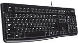 Logitech K120 Wired Keyboard for Windows UK QWERTY Black USB Plug-and-Play view 3