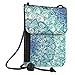 Fintie Passport Holder Neck Pouch [RFID Blocking] Premium PU Leather Travel Wallet, Emerald Illusions