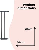 Safety 1st Easy Close Metal 14cm Gate Extension Black view 6
