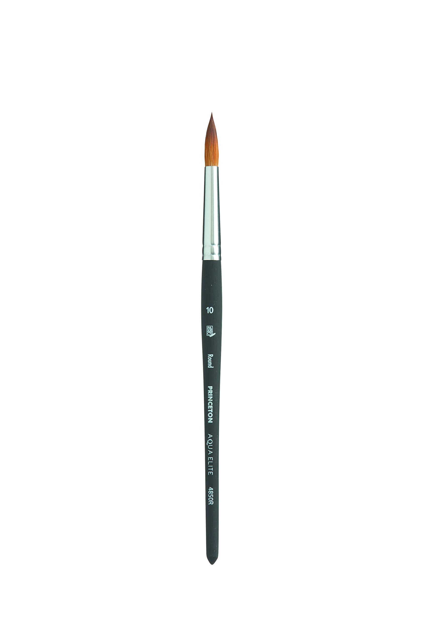Photo 1 of Princeton Aqua Elite Paintbrush, Size 10, Matte Black