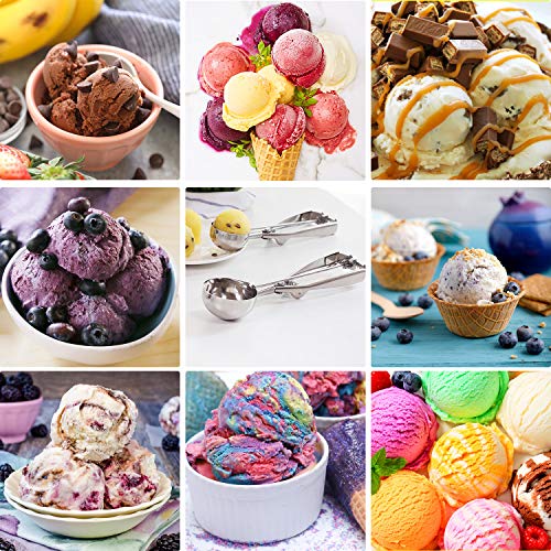 Besmon Cookie Scoop Set, Stainless Steel Cookie Scoops with Trigger Release, Include Large-Medium-Small Sizes Balls for Perfect for Cookie, Ice Cream, Cupcake, Muffin, Meatball - Thumbnail 4