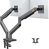 NB North Bayou Dual Monitor Arm Ultra Wide Full Motion Swivel Monitor Mount for 22''-32'' Monitors Load Capacity from 4.4 to 26.4lbs for Each Arm Height Adjustable Monitor Stand G35
