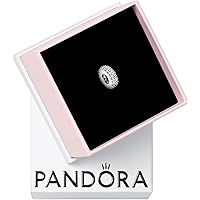 Amazon.com: PANDORA Pink Pavé Clip Charm - Compatible with