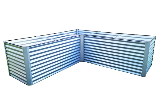 OUTFLEXX - Jardinera de Esquina (Zincalume, 270 x 270 x 90 x 84 cm ...
