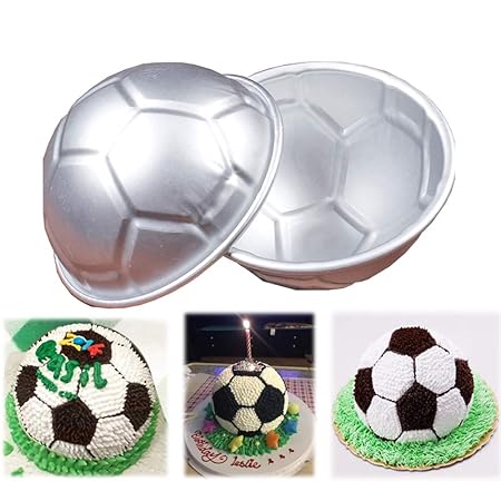 Juego de 12 moldes antiadherentes para tartas de futbolín o ...