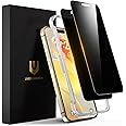 UNBREAKcable Privacy Screen Protector for iPhone 15 Pro Max, Shatterproof Tempered Glass [True 28°Anti Spy] [9H Hardness] [Easy Installation Frame] Private Protector for iPhone 15 Pro Max 6.7"-2 Pack