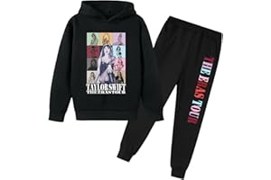 BAKYAR Kids Fashion Hoodie Joggers Set 2 Piece 𝐓aylor Outfits Sweatsuit Cute Pullover Sweatshirt and Sweatpants