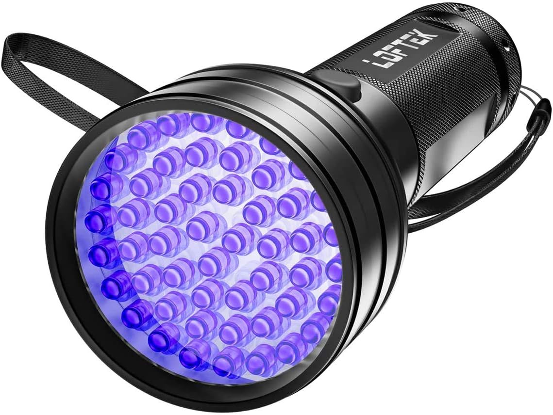 Lampe torche LED UV rechargeable par USB, 3 en 1, UV puissant de 395 nm