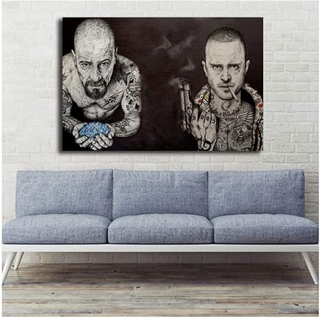 Breaking Bad Citation Art Minimaliste Toile Affiche Imprimer Peinture Abstraite Noir Blanc Mur Photo Moderne Decoration De La Maison Abstrait 50x75 Cm Pas De Cadre Amazon Fr Cuisine Maison