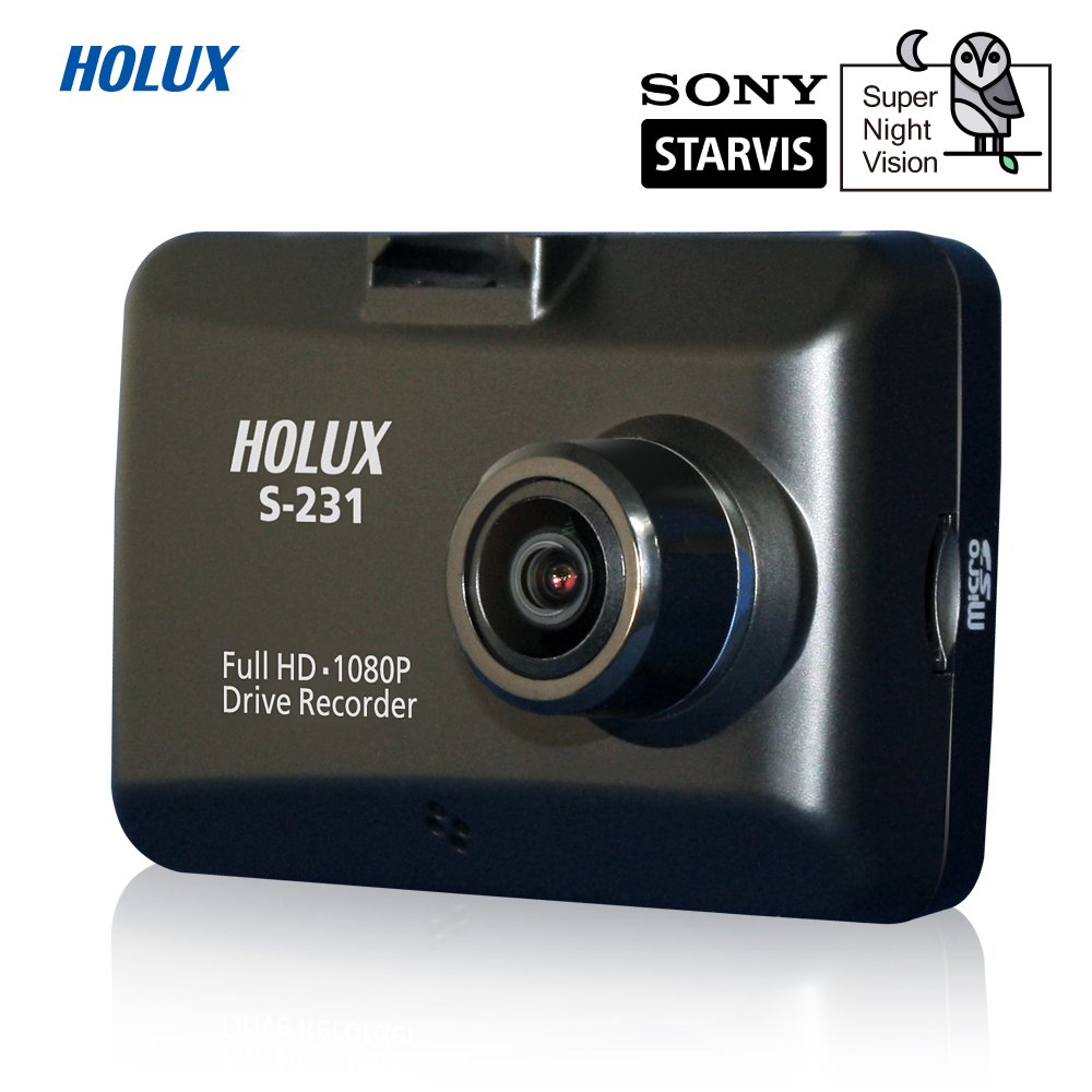 Holux231 Super Night Vision DVR Dash Cam with GPS Microphone Display