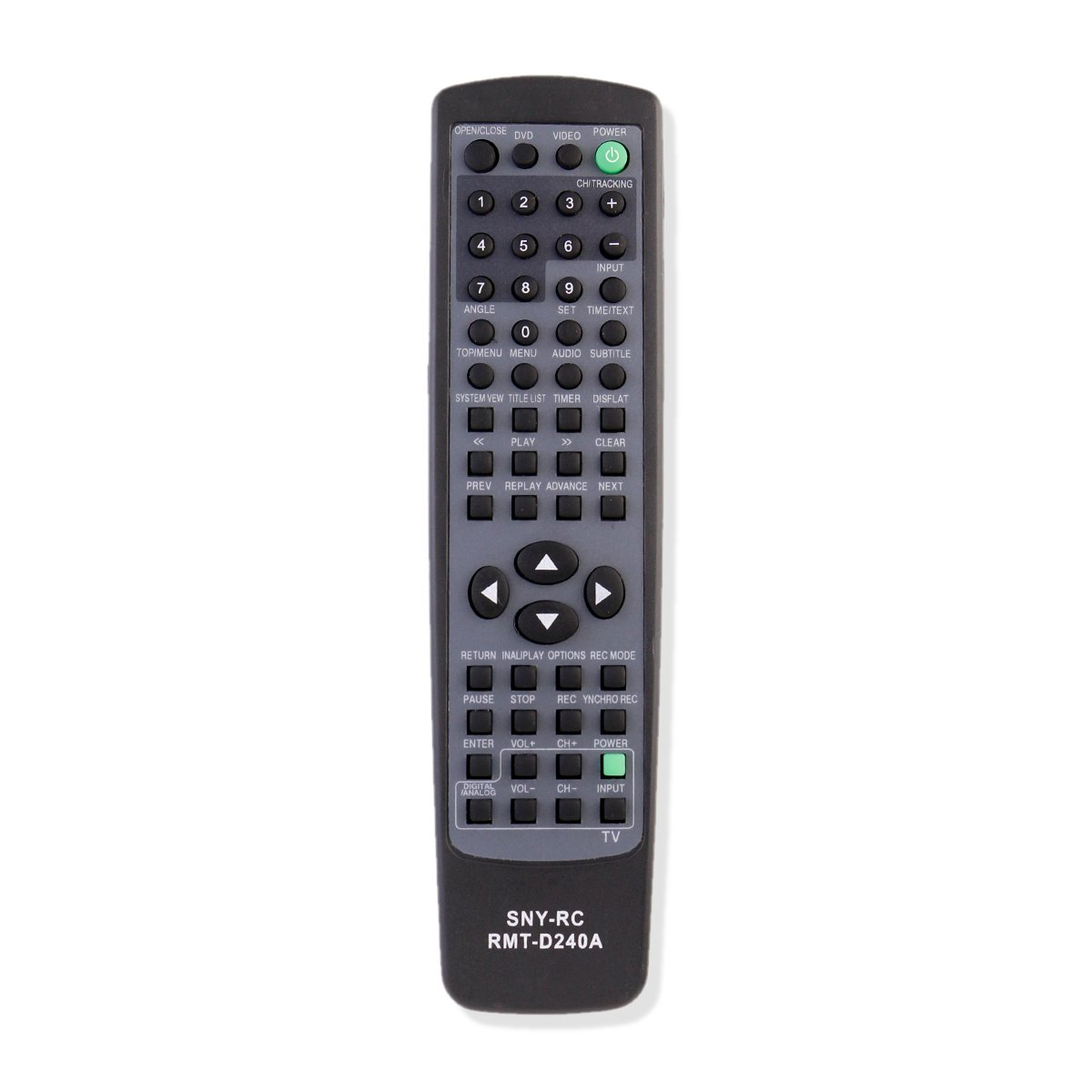 Amazon.com: ZdalaMit RMT-D240A Replacement DVD VCR Comb Remote Control Fit  for Sony RDR-VX525 RDR-VX555 RDR-VXD655 SDR-VX525/VCR: Home Audio & Theater