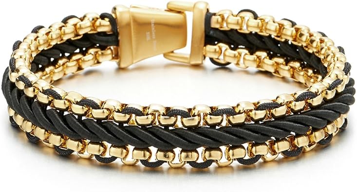 Bracelet noir et or Clearance