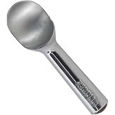 Zeroll, Size 10, in Silver 1010 Original Ice Cream Unique Liquid Filled Heat Conductive Handle Simple One Piece Aluminum Design Easy Release 20 Scoops per, 4-Ounce