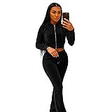 yidengymx Womens Velour Jogger Tracksuit Two Piece