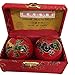 Baoding Balls Chinese health Massage Exercise Stress Balls -Red Dragon & Phoenix #2