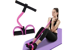 FateFan Multifunction Tension Rope, 6-Tube Elastic Yoga Pedal Puller Resistance Band, Natural Latex Tension Rope Fitness, for