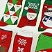 NKTM 6 Pairs Christmas Socks Santa Claus Socks Girls Socks Women Warm Socks Size 4-8