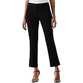 Rafaella Womens Rafaella Women's Straight Leg Ankle Dress Pants - 26.5" Business Casual with Classic Fit & Slimming Panel