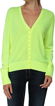 BASLER Cardigan Neon, Color Neon Yellow, Size: 38: Amazon.co.uk: Clothing