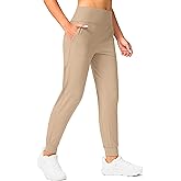Soothfeel Women's Fleece Lined Joggers Pants High Waisted Water Resistant Thermal Sweatpants Winter Hiking Pants with Pockets