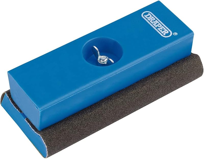 Draper Mini Sanding Block Shaped Handy Tool Wall Sander 120G Grit Silicon