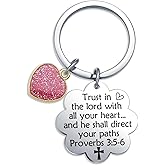 Fmekosdz Catholic Keychain Christian Gifts for women Faith Keychain Religious Jewelry Faith Based Gifts