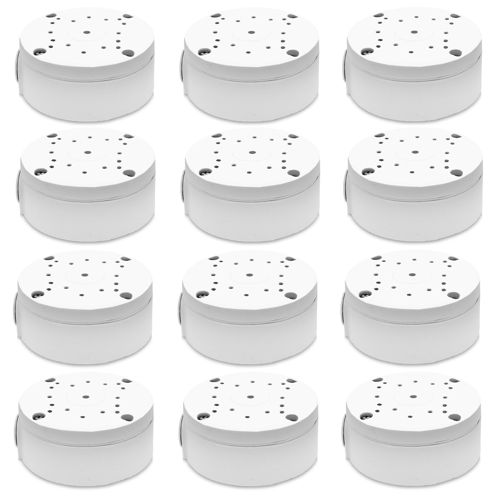 Photo 1 of Only Compatible with Bullet Cameras - 12 Pack Security Camera Junction Box Waterproof Mount Bracket Hide Cable Aluminum Electric Enclosure Cover for CCTV