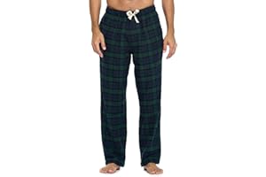 Ashford & Brooks Mens Super Soft Flannel Plaid Pajama Sleep Pants