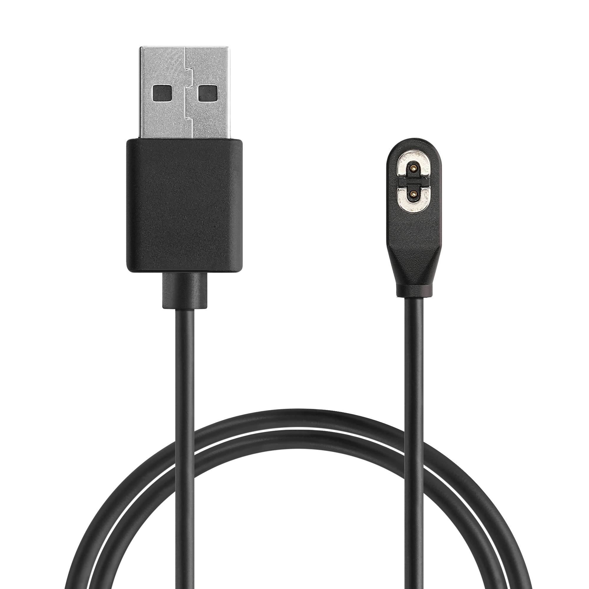 kwmobile USB Cable Charger Compatible with AfterShokz Aeropex AS800 / OpenComm ASC100SG Cable - Charging Cord for Smart Watch - Black